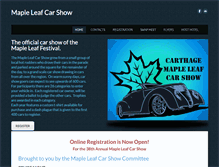 Tablet Screenshot of mapleleafcarshow.com